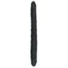 Dildo doppio realistico Double nero 40 cm Dildo doppio realistico Double nero 40 cm