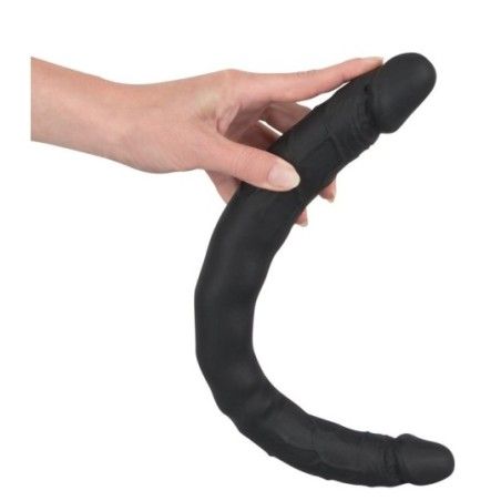 Dildo doppio realistico Double nero 40 cm
