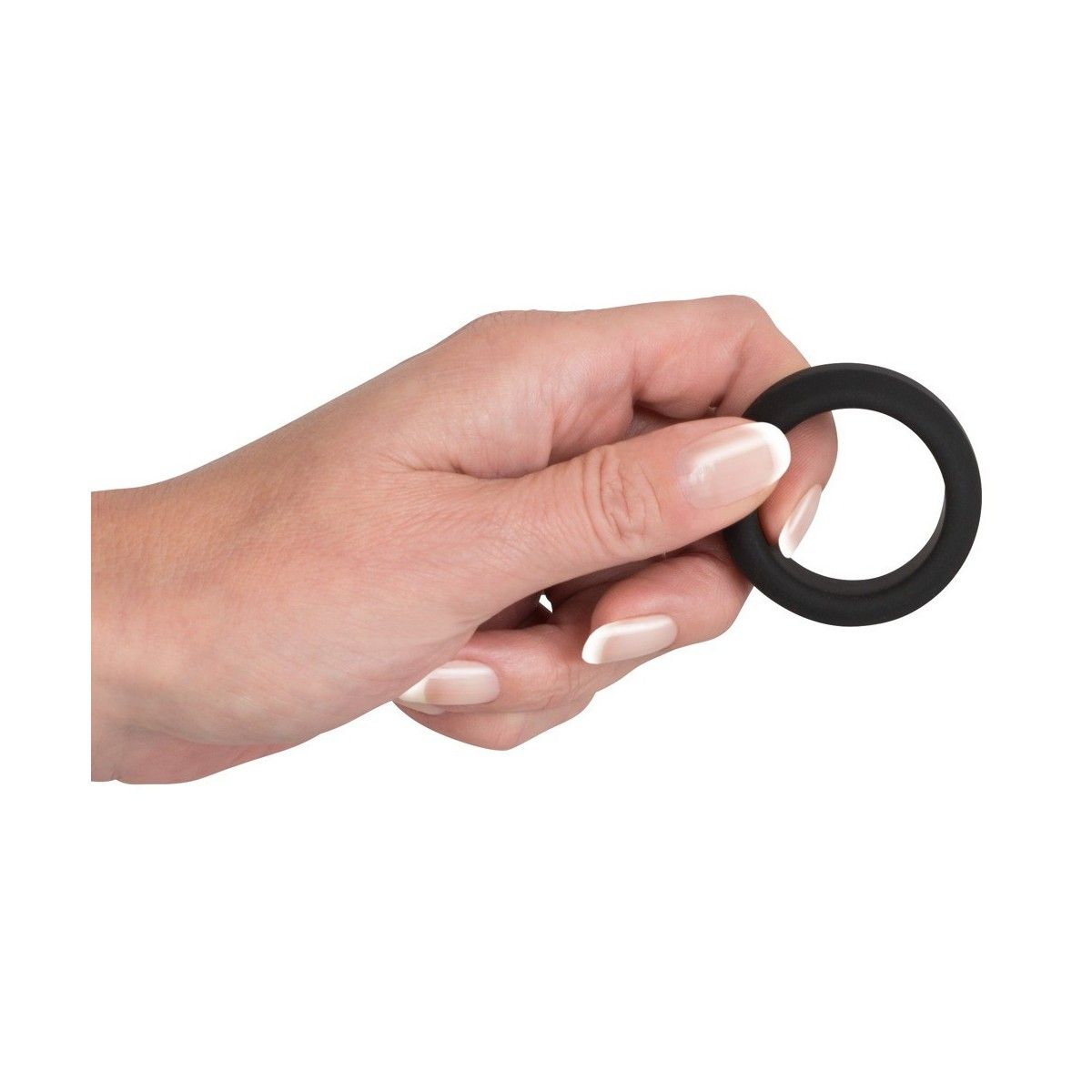 Anello fallico in silicone nero ritardante Cock Ring