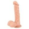 Fallo realistico ventosa pelle chiara 20 cm Fallo realistico ventosa pelle chiara 20 cm