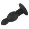 Plug anale Bouncing con ventosa nero Plug anale Bouncing con ventosa nero