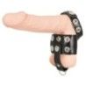 Anello fallico con divisorio testicoli nero Anello fallico con divisorio testicoli nero