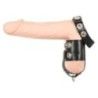 Anello fallico con divisorio testicoli nero Anello fallico con divisorio testicoli nero