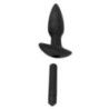 Kit di Plug anale con doccia intima nero Kit di Plug anale con doccia intima nero