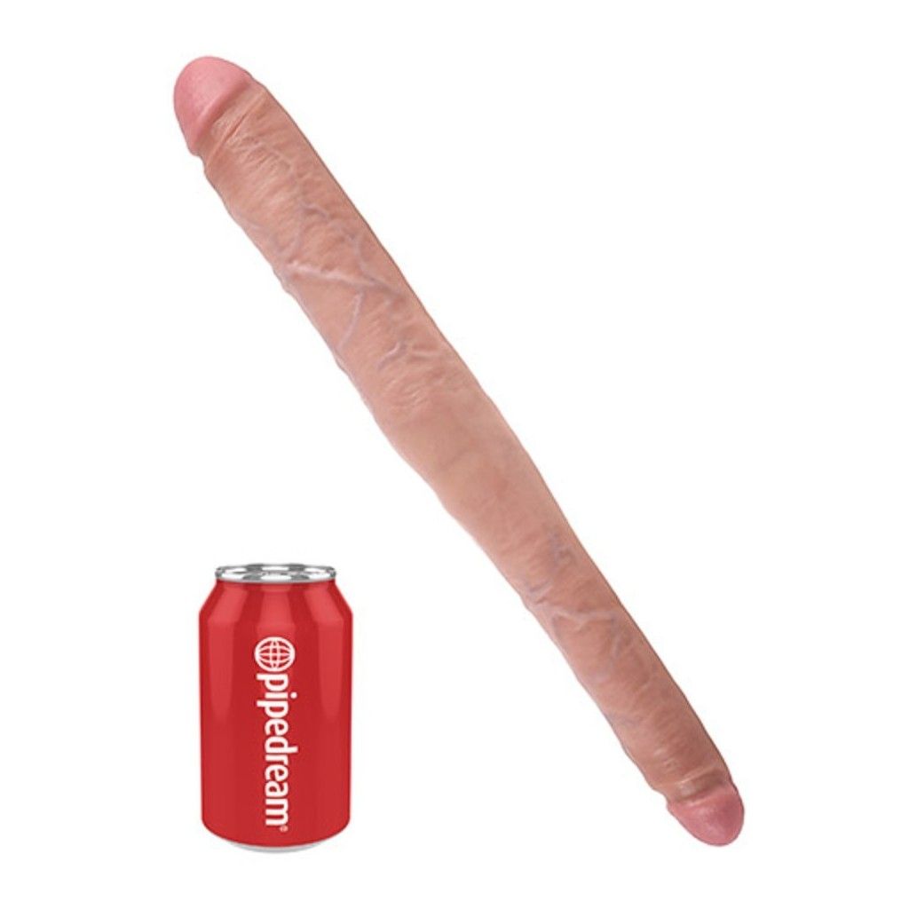 Fallo realistico doppio king cock 16 tapered double dildo flesh Fallo realistico doppio king cock 16 tapered double dildo flesh