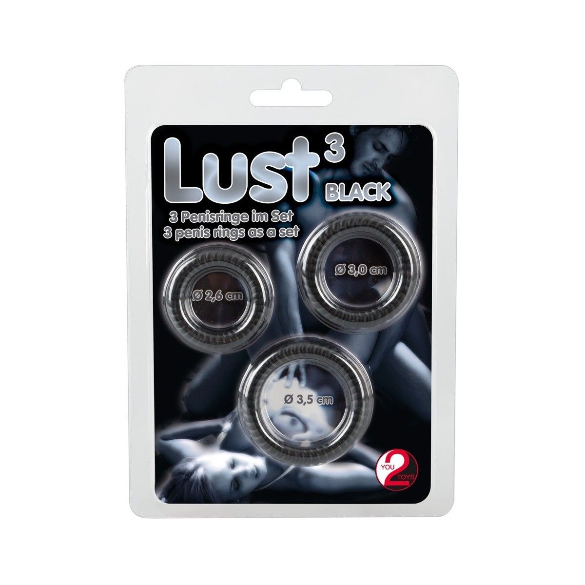 Anello fallico kit 3 pz cock ring ritardante Lust Cock Ring Trio