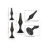 Kit Plug anali ventosa Silicone Anal Starter Kit Plug anali ventosa Silicone Anal Starter