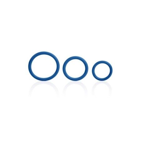 Anelli fallici Tri-Rings blu 3 pz