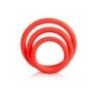 Anelli fallici Tri-Rings rosso 3 pz Anelli fallici Tri-Rings rosso 3 pz