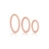 Anelli fallici gomma Tri-Rings rosa 3 pz Anelli fallici gomma Tri-Rings rosa 3 pz