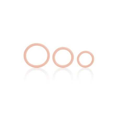 Anelli fallici gomma Tri-Rings rosa 3 pz