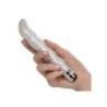 Vibratore per punto G argento glitterato