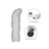 Vibratore per punto G argento glitterato Vibratore per punto G argento glitterato