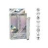 Vibratore per punto G argento glitterato Vibratore per punto G argento glitterato