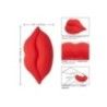 Labbra vibranti stimolanti vaginale rosse Labbra vibranti stimolanti vaginale rosse