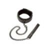 Collare bdsm con guinzaglio nero Boundless