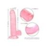 Fallo realistico ventosa Queen 20 cm rosa Fallo realistico ventosa Queen 20 cm rosa