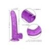 Fallo realistico ventosa Queen 25 cm viola Fallo realistico ventosa Queen 25 cm viola