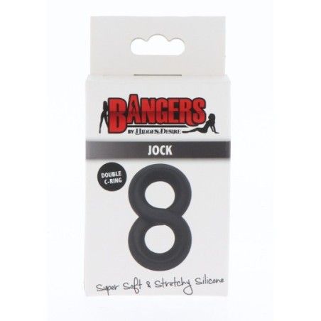 Anello fallico doppio Soft Silicone Jock