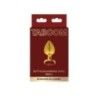 Plug anale metallo dorato S gioiello rosso Plug anale metallo dorato S gioiello rosso