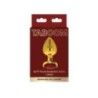 Plug anale metallo dorato L gioiello rosso Plug anale metallo dorato L gioiello rosso