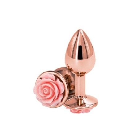 Plug anale small in metallo rosa
