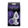 Plug anale medium in metallo rosa viola Plug anale medium in metallo rosa viola