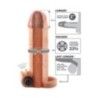 Guaina pene vibrante X-tensions 16,5cm chiara Guaina pene vibrante X-tensions 16,5cm chiara