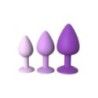 Set 3 plug anali con pietra Set 3 plug anali con pietra