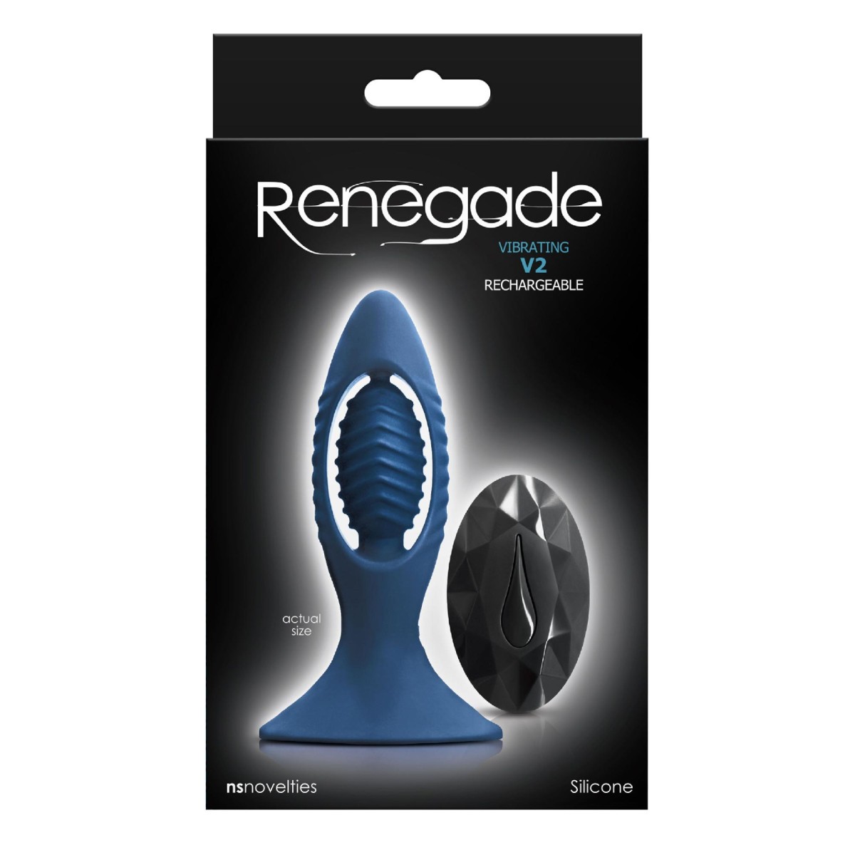 Plug anale con vibrazione Renegade V2 blu