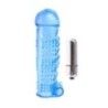 Guaina pene vibrante Textured Sleeve blu Guaina pene vibrante Textured Sleeve blu
