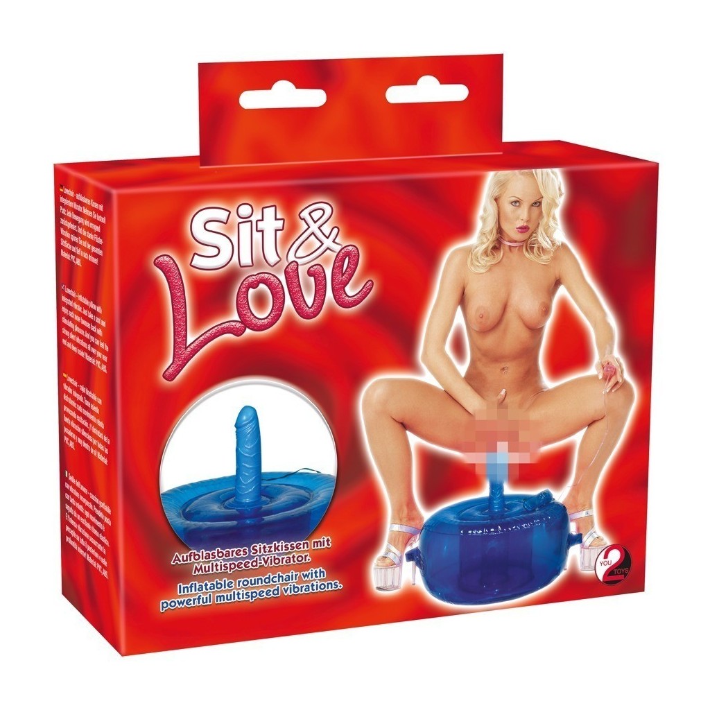 Cuscino dell'amore con vibratore macchina per sesso Vibrating Chair Blu