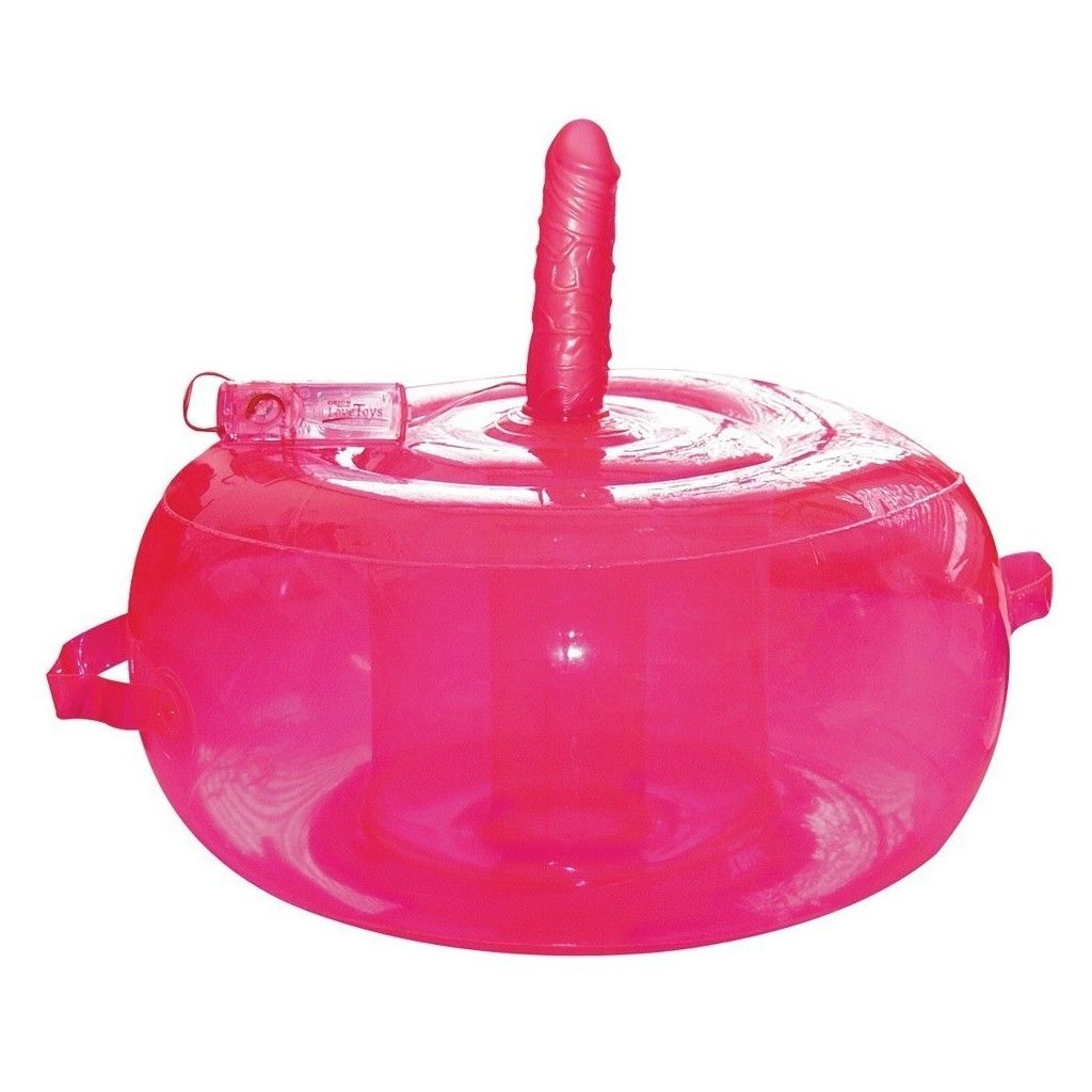 Cuscino del sesso rosa con vibratore