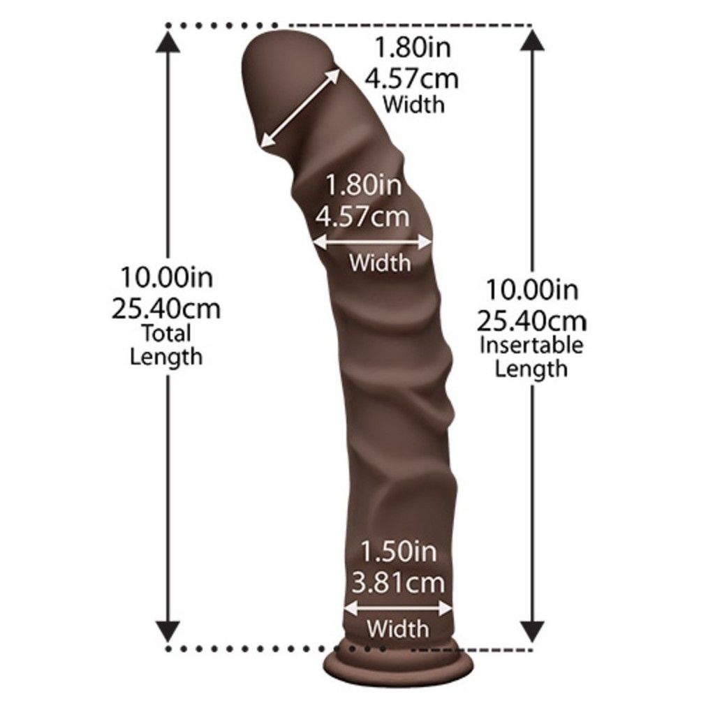 Fallo Realistico dildo The D racin' D 10 chocolate Fallo Realistico dildo The D racin' D 10 chocolate