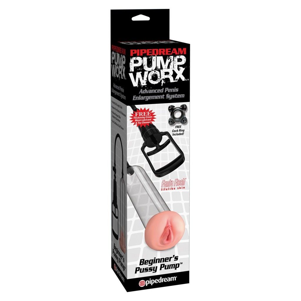 Pompa per pene masturbatore Pump Worx Beginner's Pussy Pump Pompa per pene masturbatore Pump Worx Beginner's Pussy Pump