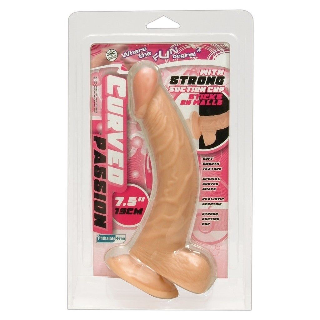 Dildo realistico curved natural passion fallo realistico