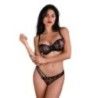 Perizoma ricamato sexy lacci laterali nero Perizoma ricamato sexy lacci laterali nero