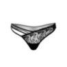 Perizoma ricamato sexy lacci laterali nero Perizoma ricamato sexy lacci laterali nero