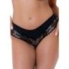 Culotte in pizzo floreale Hiphugger nero Culotte in pizzo floreale Hiphugger nero