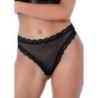 Perizoma sexy a rete e pizzo nero Perizoma sexy a rete e pizzo nero