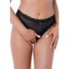Perizoma sexy con apertura intima nero Perizoma sexy con apertura intima nero