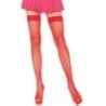Calze autoreggenti Fishnet Thigh Highs rosse