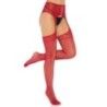 Collant aperto in rete a reggicalze bordeaux Collant aperto in rete a reggicalze bordeaux