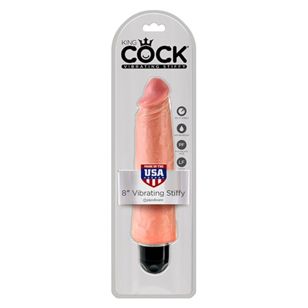 Vibratore realistico classico king Cock 8 flesh Vibratore realistico classico king Cock 8 flesh