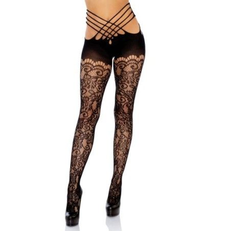 Collant sexy senza cavallo Ivy nero