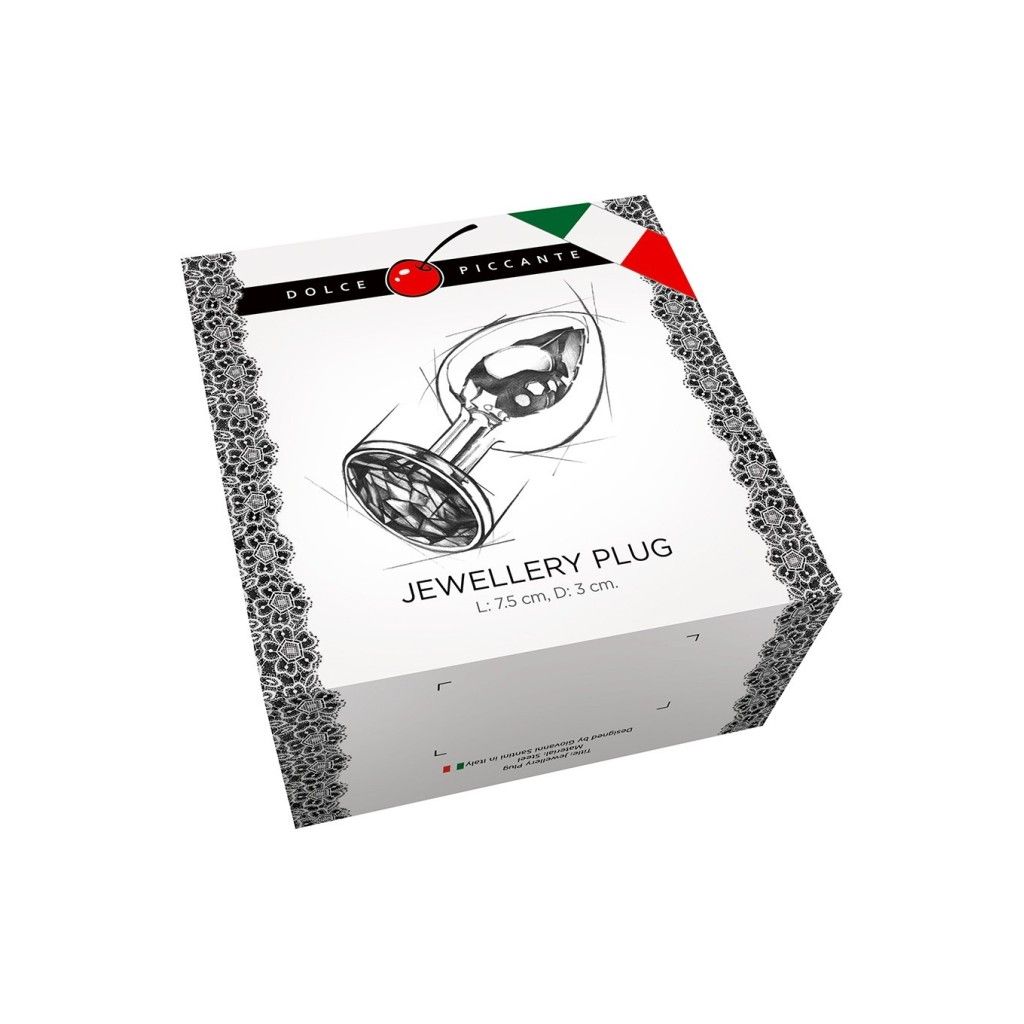 Plug anale fallo in Accaio dildo con diamante Jewellery Gold Viola Plug anale fallo in Accaio dildo con diamante Jewellery Gold Viola
