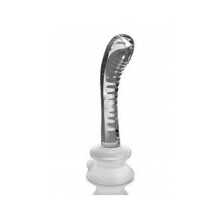 Dildo in vetro con ventosa Icicles No. 88