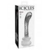 Dildo in vetro con ventosa Icicles No. 88 Dildo in vetro con ventosa Icicles No. 88