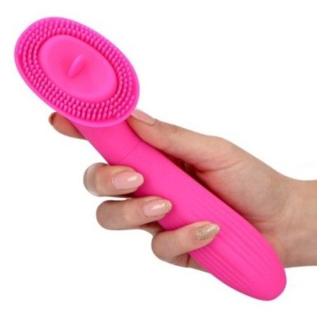 Stimolatore vagina clitoride Shadow fucsia