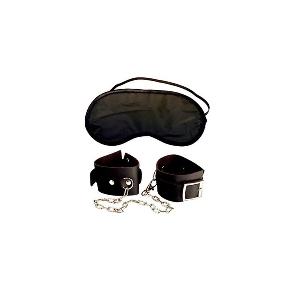 Kit bondage Manette e mascherina copri occhi fetish